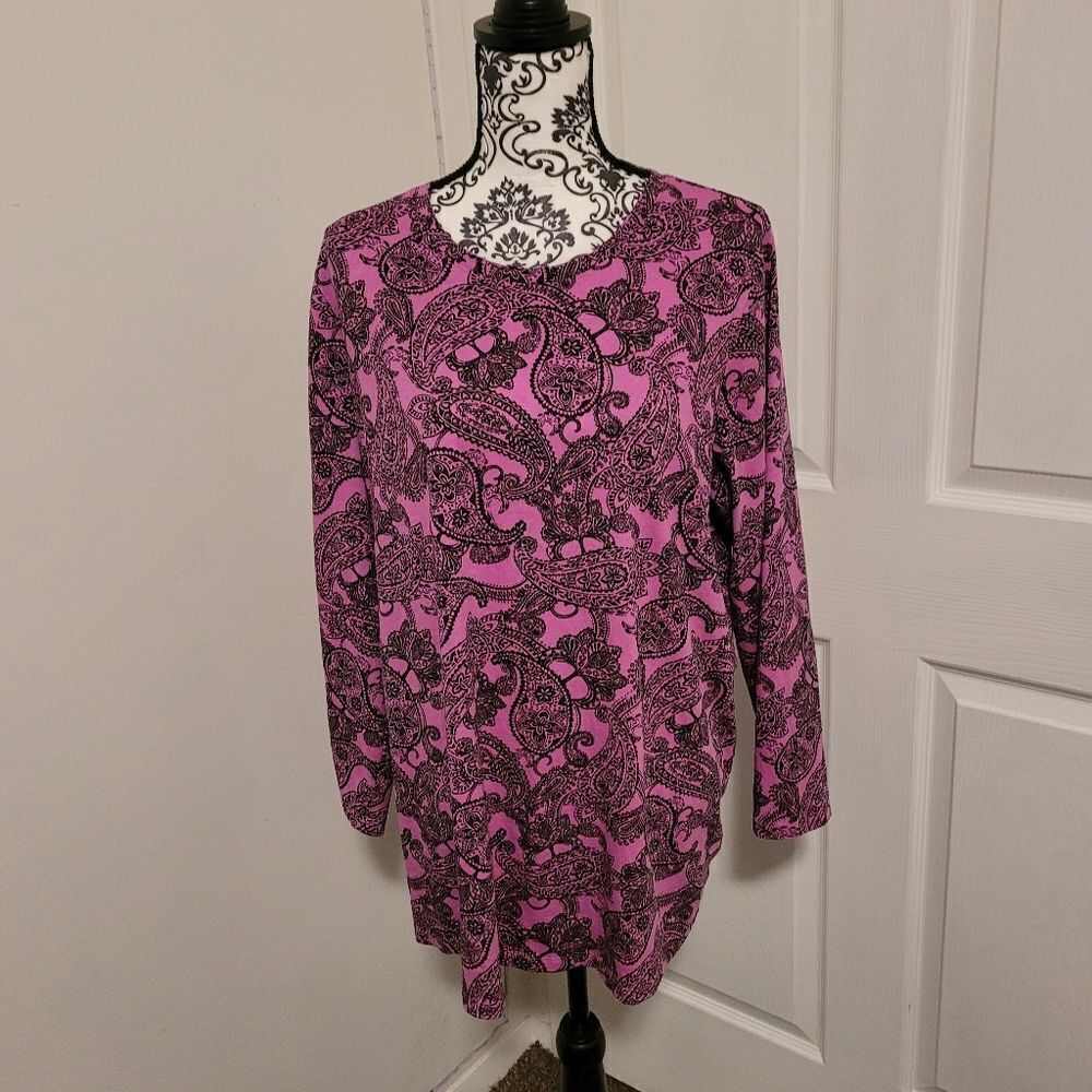 ‎Roaman's paisley top
